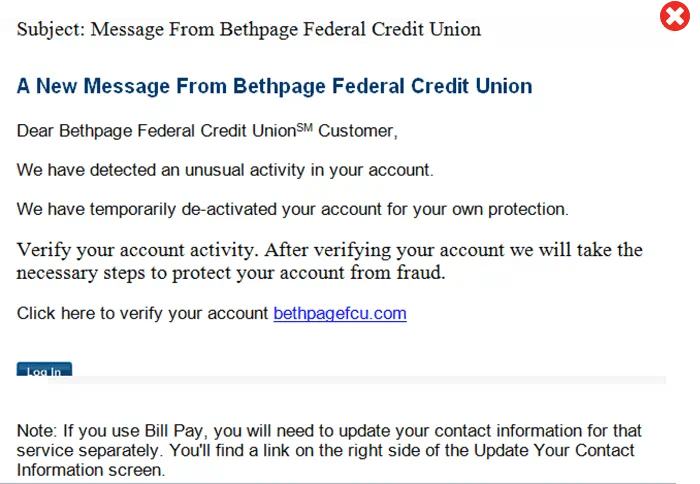 Bethpage Fraud Example 6