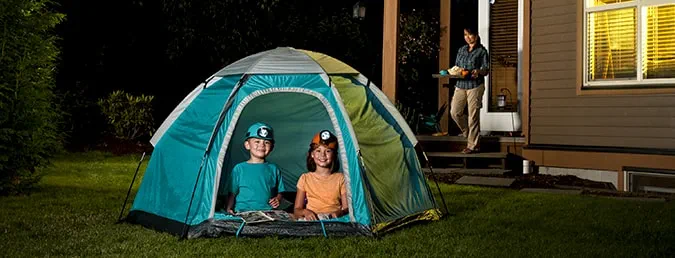 Kids camping